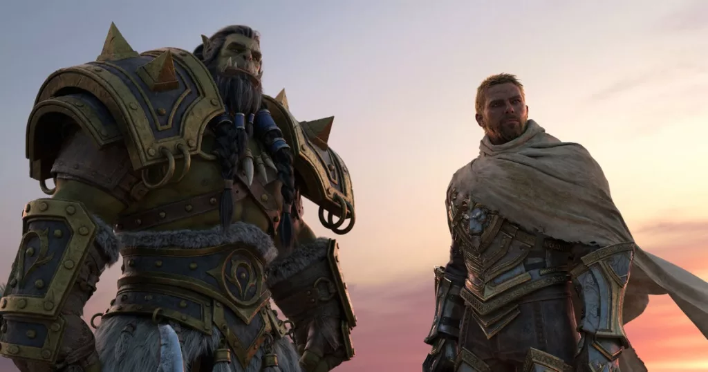 WoW TWW Cinematic Stills Thrall Anduin