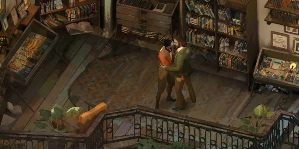 disco elysium kim and harry kiss