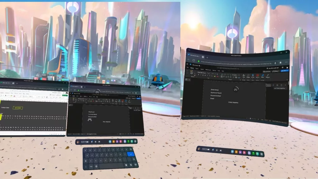 Finalmente puoi modificare i fogli di calcolo mentre giochi su Meta Quest 3 1 office on quest