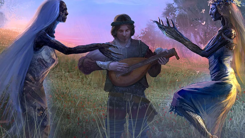 Il capo dello studio del remake di Witcher dice che rivedrà tutto ciò che è "brutto, obsoleto o inutilmente contorto" senza nominare le sex card di cui tutti sappiamo che sta parlando 3 Dandelion strums a lute in between two undead women in The Witcher 1.