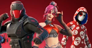 Una scena di Fortnite, il battle royale di Epic Games con negozio interno e valuta V-Buck