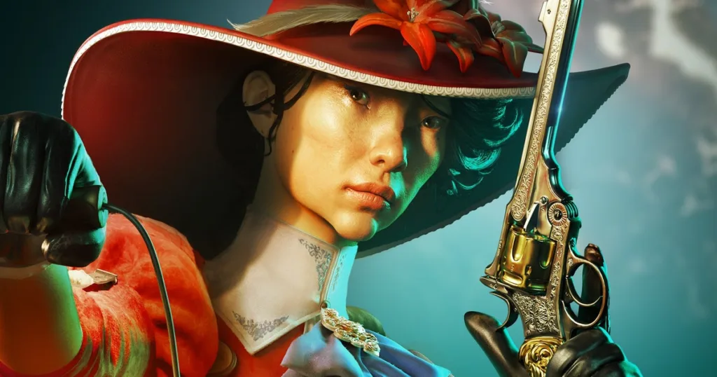 Dopo qualche ora, Nightingale sembra uno dei giochi di ruolo di Elder Scrolls più strani 11 Nightingale lady in red key art