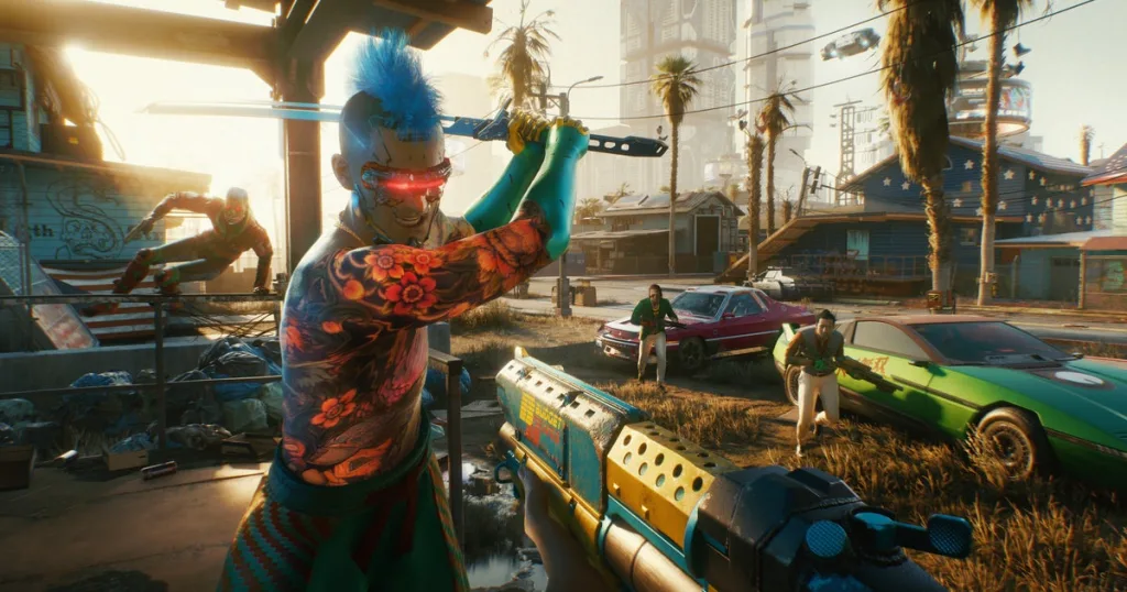La patch 2.11 di Cyberpunk 2077 corregge i finisher in mischia buggati e costringe i poliziotti di Night City a preoccuparsi degli NPC ubriachi 1 cyberpunk 2077 patch fixes misbehaving melee finishers 01