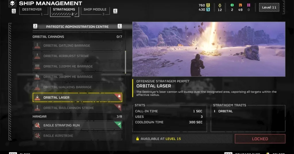 La nuova patch di Helldivers 2 risolve i bug di Super Credit e il glitch "Enigmista" che permetteva di usare i laser orbitali in modo infinito 1 helldivers 2 best stratagems orbital laser