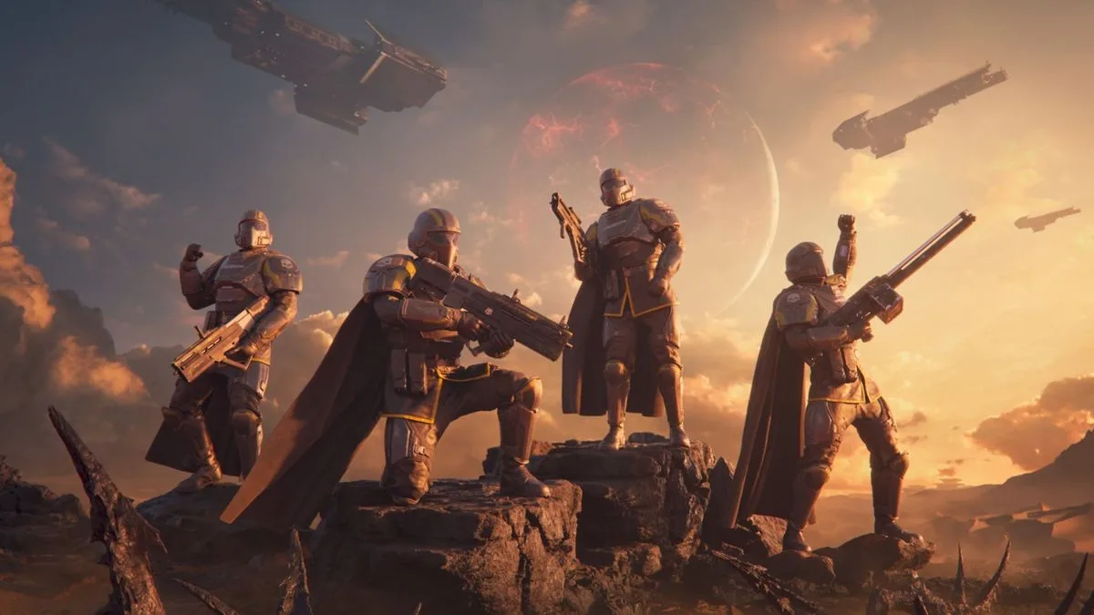 Helldivers 2 Boosters - A squad of divers