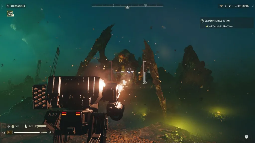 I server di Helldivers 2 vengono schiacciati dall'assalto dei mech 6 An image of the mech in Helldivers 2.