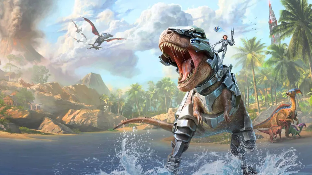 Anche se Ark: Survival Ascended è stato criticato per essere un remake a pagamento al lancio, ora è disponibile gratuitamente come parte di Xbox Game Pass 4 Ark Banner