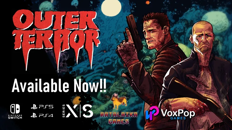 OUTER TERROR AVAILABLE NOW ON CONSOLE