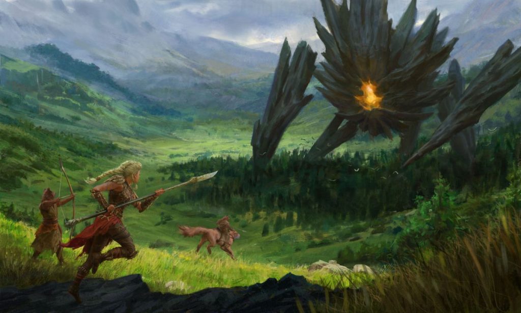 La prossima espansione di Guild Wars 2 aggiungerà il primo nuovo raid in cinque anni e “il sistema di housing più user-friendly in un MMORPG”. 15 Characters point spears at a distant Titan.