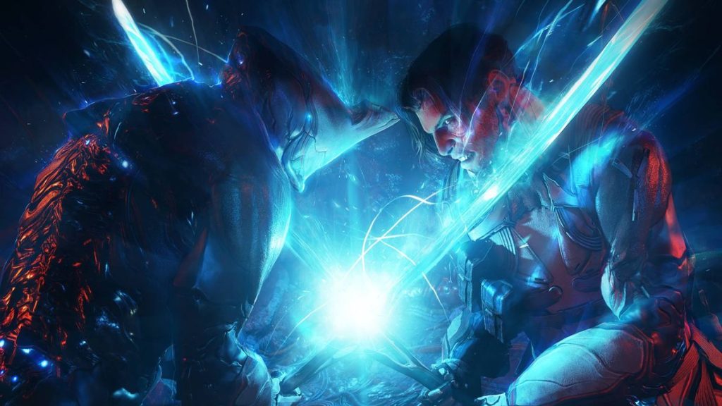 La demo di Warframe 1999 per il Tennocon 2024 rivela client di messaggeria istantanea degli anni '90, acrobazie in moto e una boy band di mutanti spaziali Infested 10 Excalibur and Arthur clash swords in Warframe: 1999.