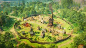 Il villaggio di Masters of Albion visto dall'alto, il gioco divino di Peter Molyneux aggiornato con New Beginnings