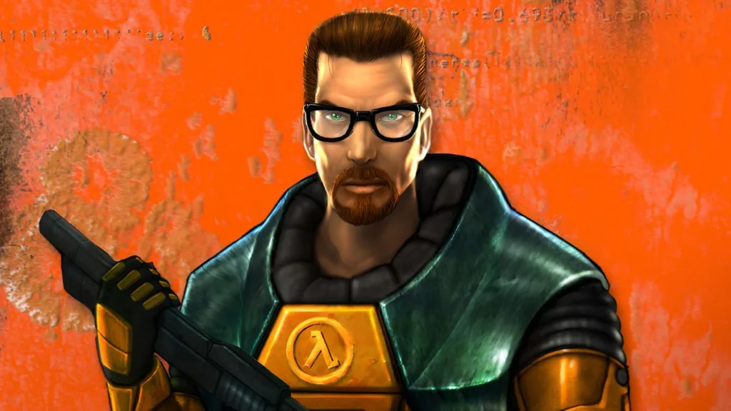 Un dev veterano ha trovato una build beta di Half-Life nel suo unità di stoccaggio e l'ha resa disponibile per chiunque la scarichi 14 Gordon Freeman illustration from wallpaper released for Half-Life's 25th anniversary rerelease.