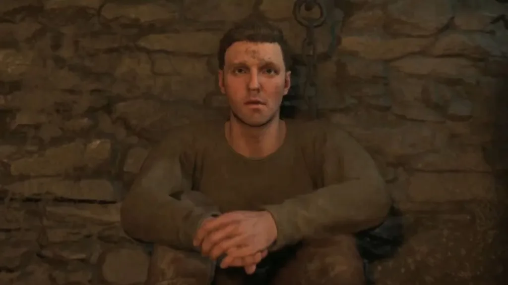 Henry waiting to get his neck stretched in Kingdom Come: Deliverance 2
