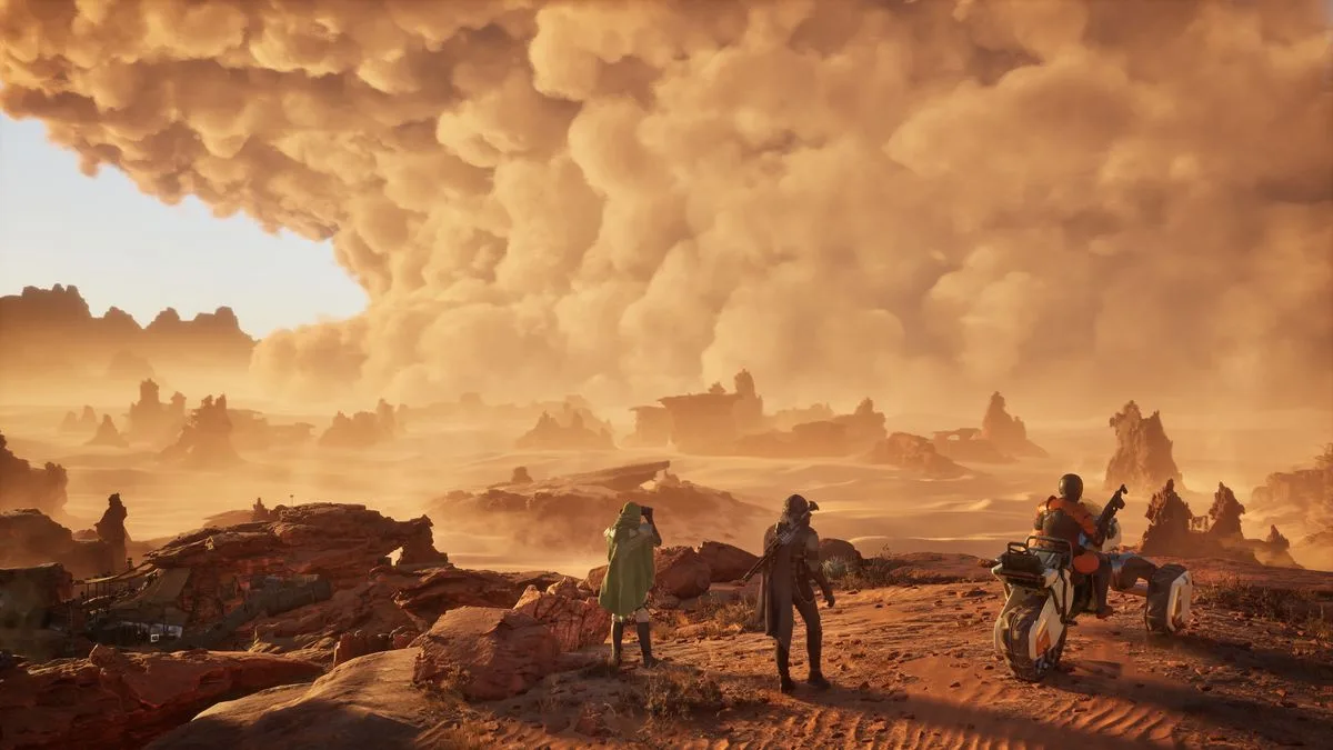 Dune Awakening's latest trailer offers a glimpse of its massive coriolis storms, which reshape swathes of the map each week for 'infinite exploration'