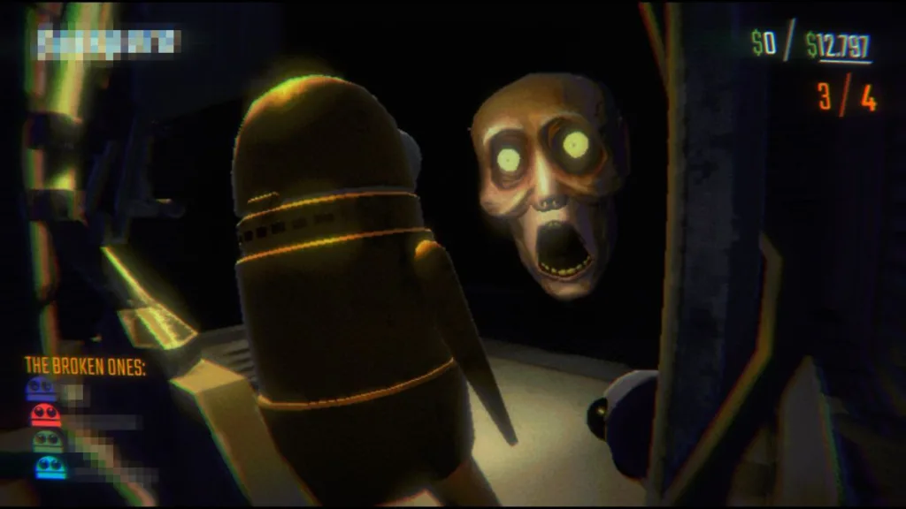 Dopo che REPO "è un po' esploso", il suo sviluppatore chiede alla community consigli su come realizzare le lobby di matchmaking 4 One of Repo's player characters, resembling a yellow pedal bin with googly eyes, encounters a skeletal, open mouthed face with glowing yellow eyes.