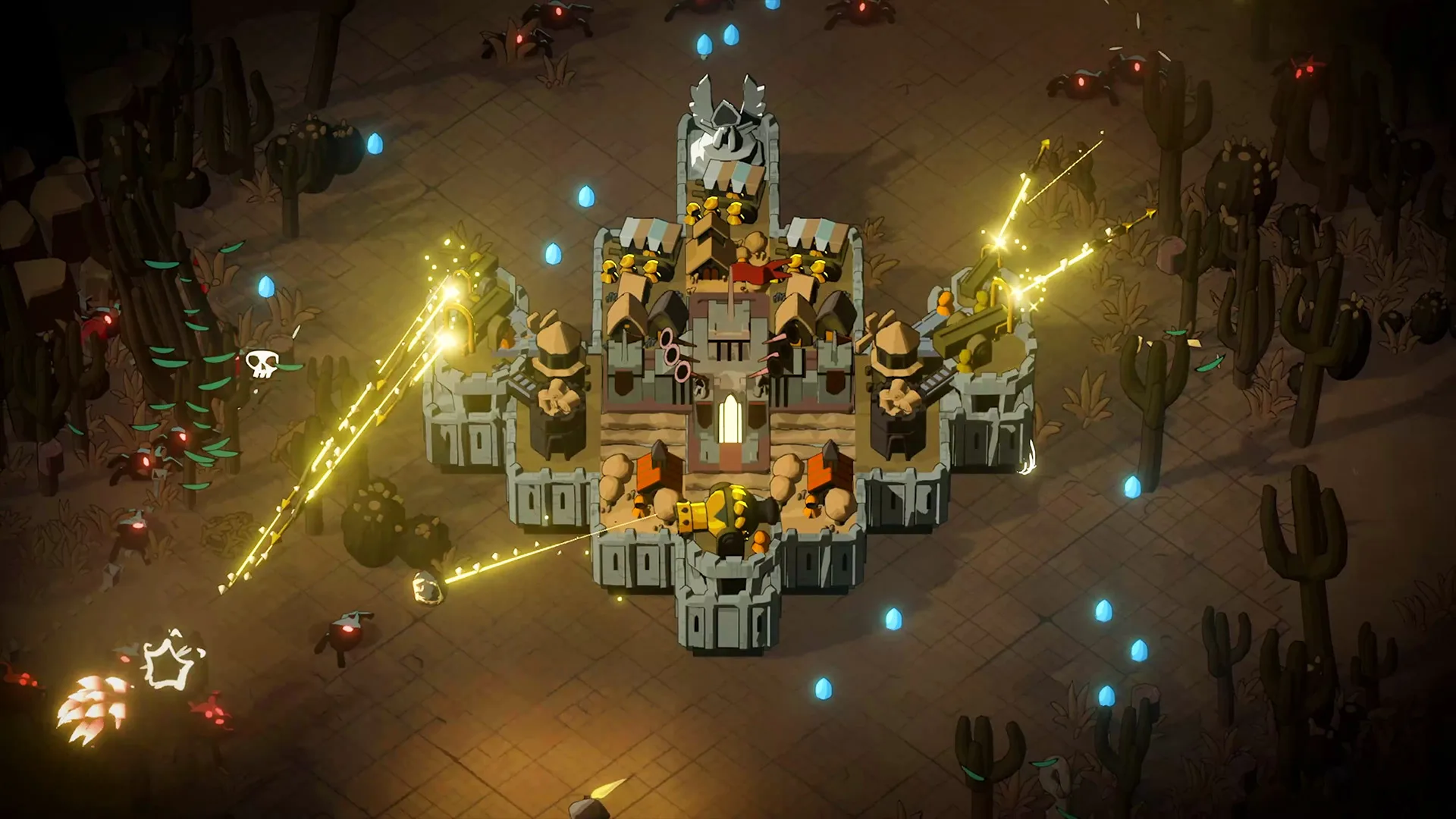 New roguelike turns Vampire Survivors into a tower defense game on wheels
