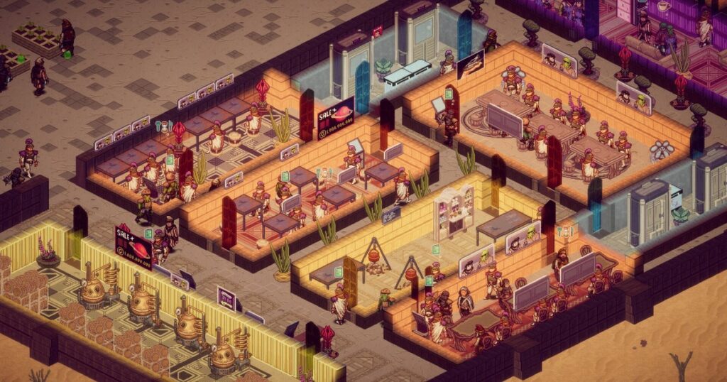 Commetti crimini culinari nel simulatore di gestione The Diner At The End Of The Galaxy