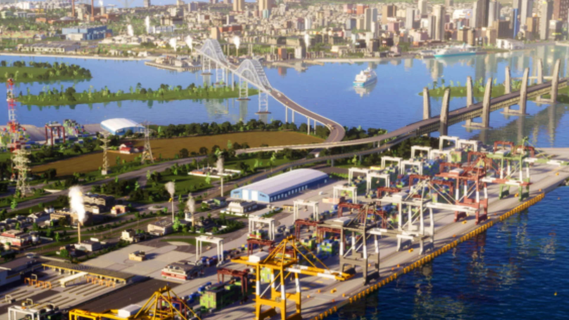 After two delays, Cities Skylines 2 DLC Bridges and Ports is almost ready to go