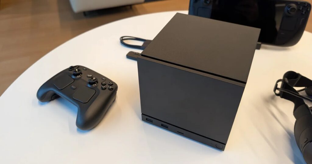 Steam Machine 2026 with controller