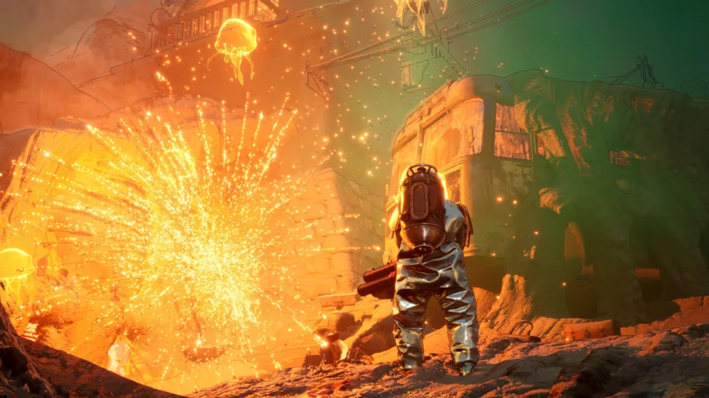 Trasudando un'energia infuocata e retropunk, il nuovo trailer del gioco di sopravvivenza Into The Fire è talmente eccezionale che non mi arrabbio nemmeno per il suo rinvio 6 Oozing fiery, retropunk goodness, this survival game's new trailer is so cool I'm not even mad about its delay
