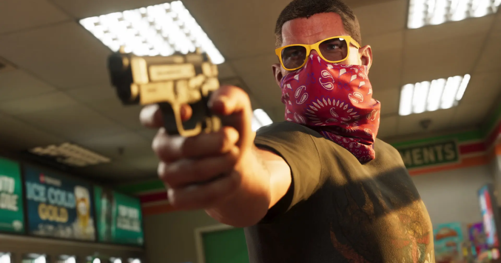 jason pointing gun in gta 6