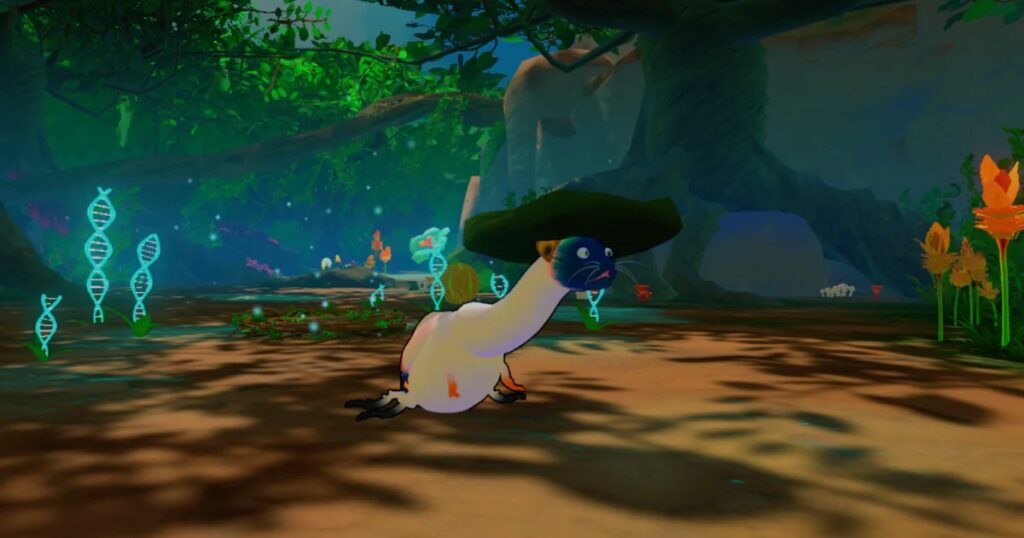 Un bizzarro ibrido tra una donnola, un tricheco, un'anatra e un lombrico combatte contro una banda di salamandre in Strange Seed 21 strange seed evolution murder spore 01