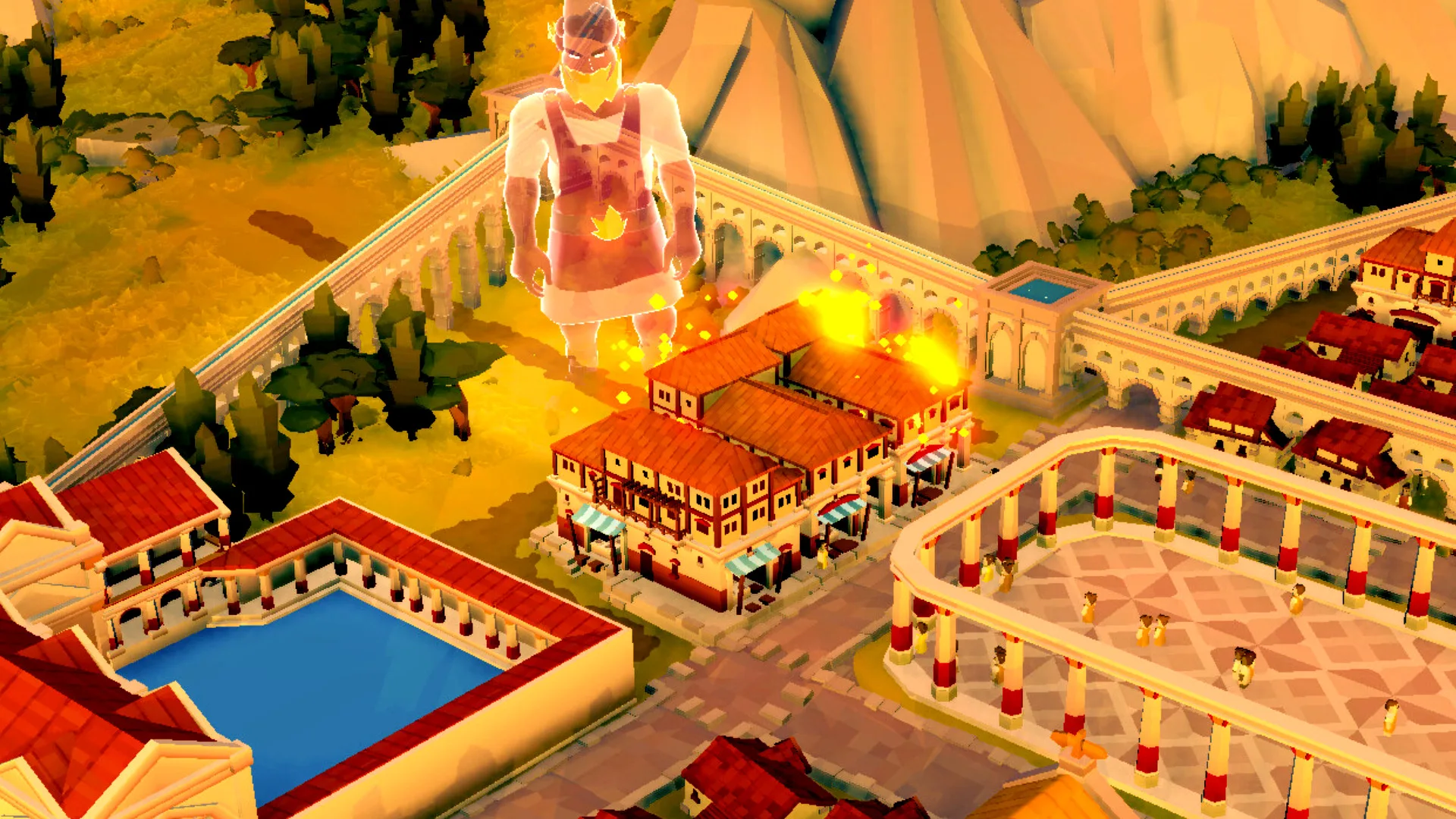 I'm bothering the gods in Roman Empire city builder Nova Roma's new demo, and it might not be the best idea
