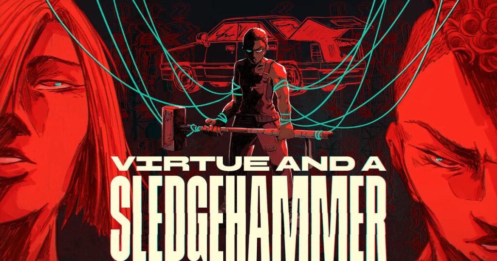 Abbandona la terapia e devasta la tua città natale zeppa di robot in Virtue and a Sledgehammer 13 virtue and a sledgehammer