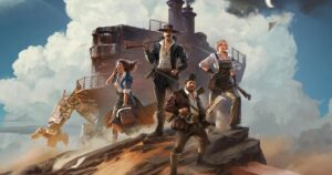 Pilot a big ol' fort with steampunky legs in the deserty extraction shooter Sand: Raiders of Sophie when it launches in March