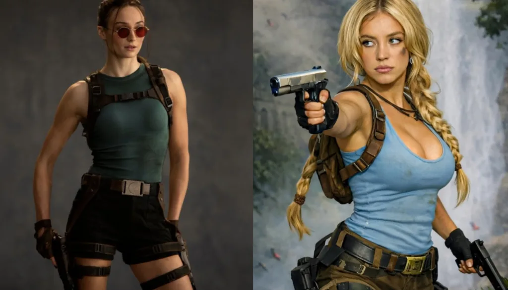 Lanciata una petizione per sostituire Sophie Turner con Sydney Sweeney nel ruolo di Lara Croft? A dimostrazione che in effetti sì, ai fan interessa l'aderenza col personaggio 2 sophie turner sidney sweeney lara croft 1 1024x586 png