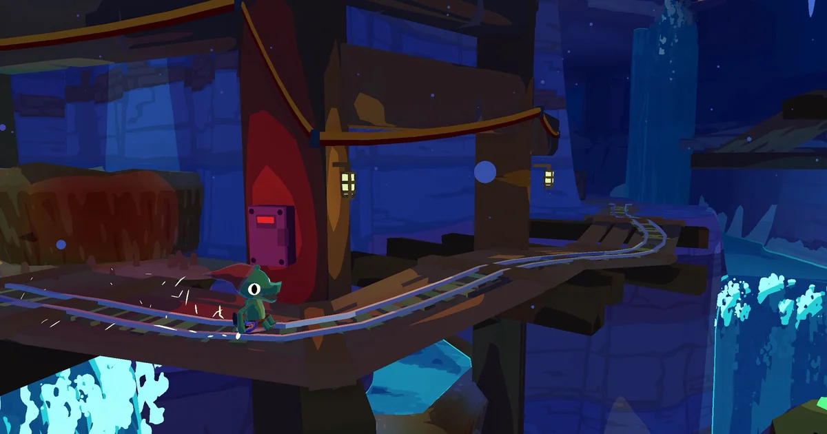 Pick up a dose of joy in Lil Gator Game's underground, Zelda: Tears of the Kingdom-esque expansion In The Dark, out now
