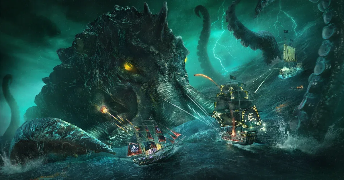 “Unleash the Kraken,” bellows Skull and Bones, which somehow still exists