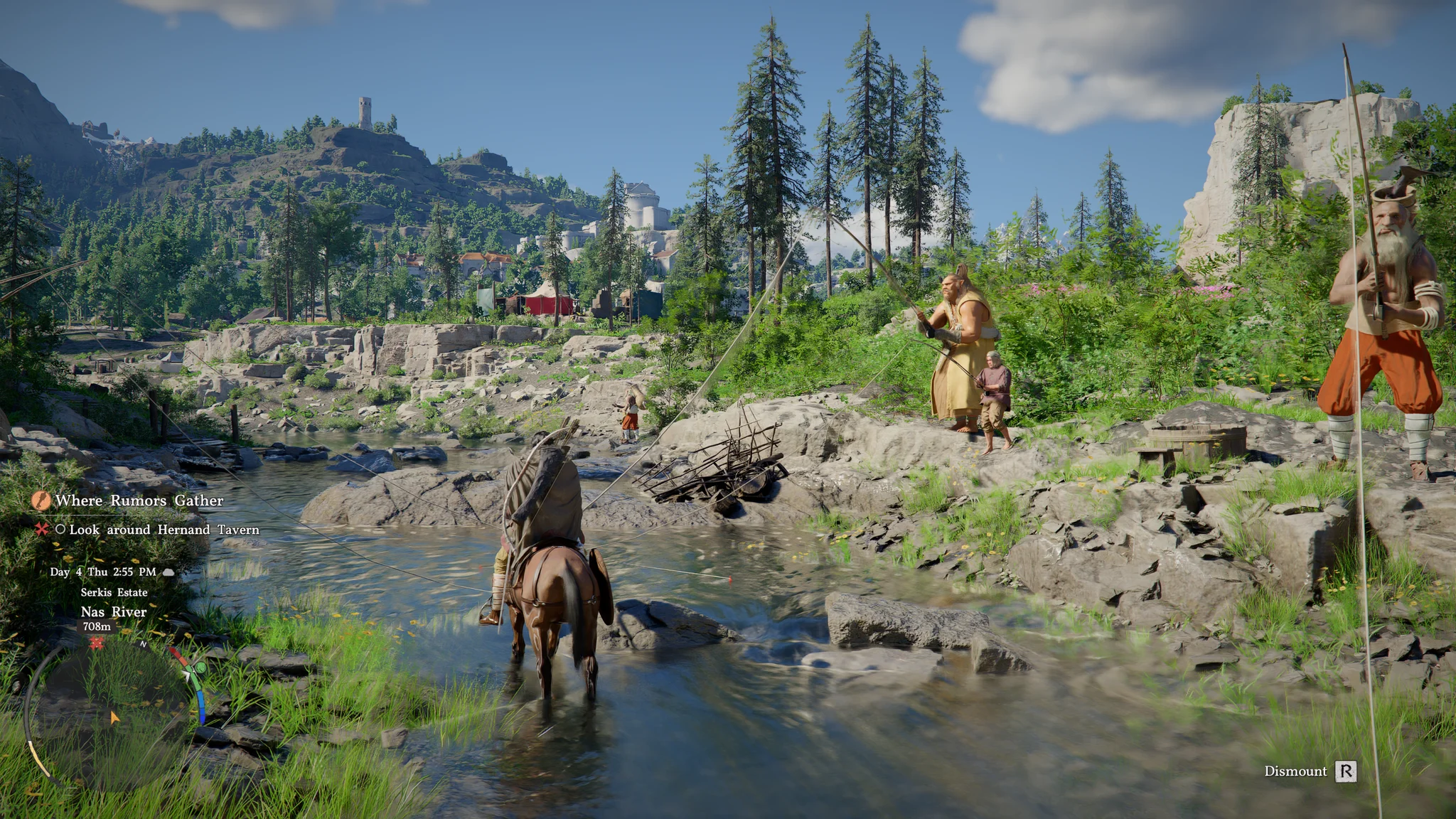 Crimson Desert su PC: come evitare instabilità e crash e quali settaggi usano i tester 3 Kliff, a cavallo, si ferma in un fiume in Crimson Desert. Ray Reconstruction attiva.