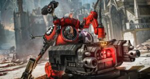Warhammer 40,000: Space Marine 2's latest update adds in the incredibly red, claw-machine-arm-toting Techmarine class