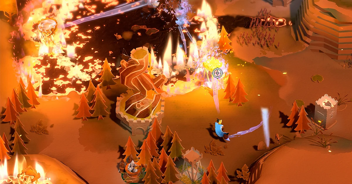 Painted Kingdoms combines real-time strategy with firefighting on lavish maps made entirely of paper