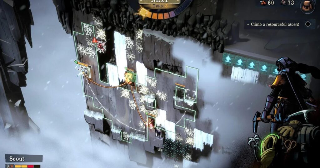 Pride precipitates a dizzying fall in Ascenders, a climbing game spin on Darkest Dungeon