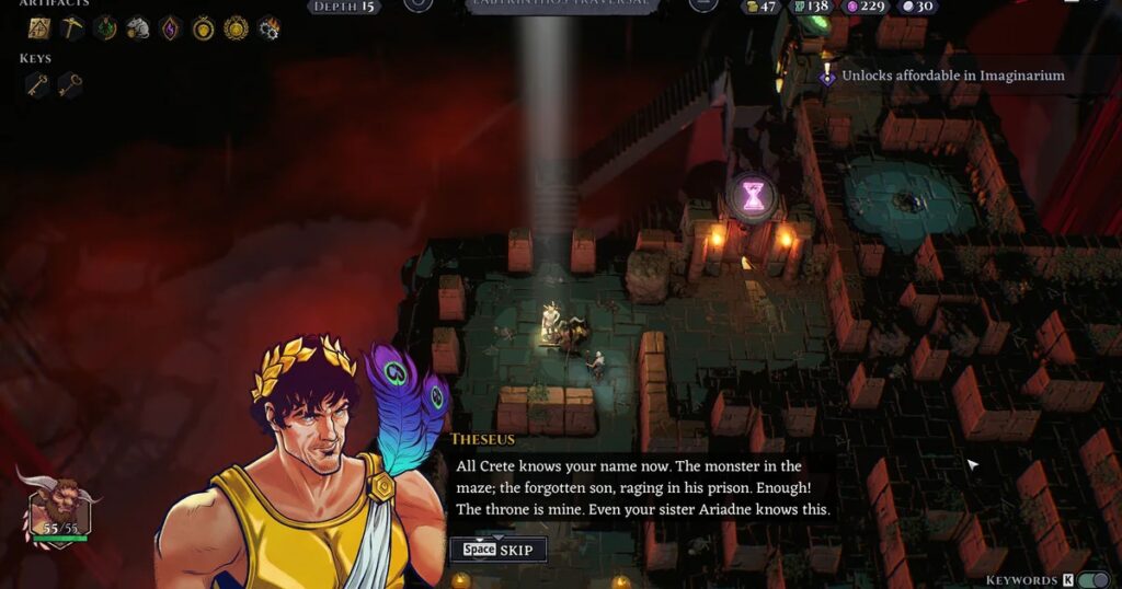 Minos review - Theseus can have the minotaur, this roguelike tower defense gets just too punishing