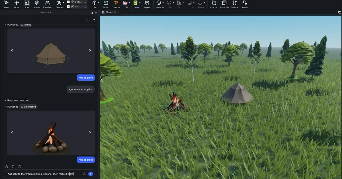 Roblox releases agentic AI tools for creators, promising ability to "build a game with a single prompt"