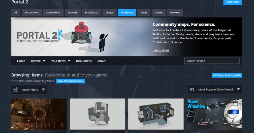 The widening of Steam continues with another UI beta, this time for the mod hotspot Workshop