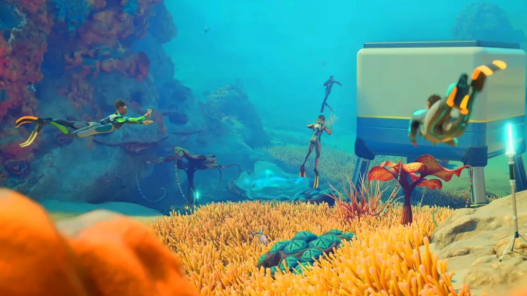 Subnautica 2: Vi sveliamo come funziona il multiplayer e il crossplay 3 Subnautica 2 multiplayer explained - crossplay and four-player co-op