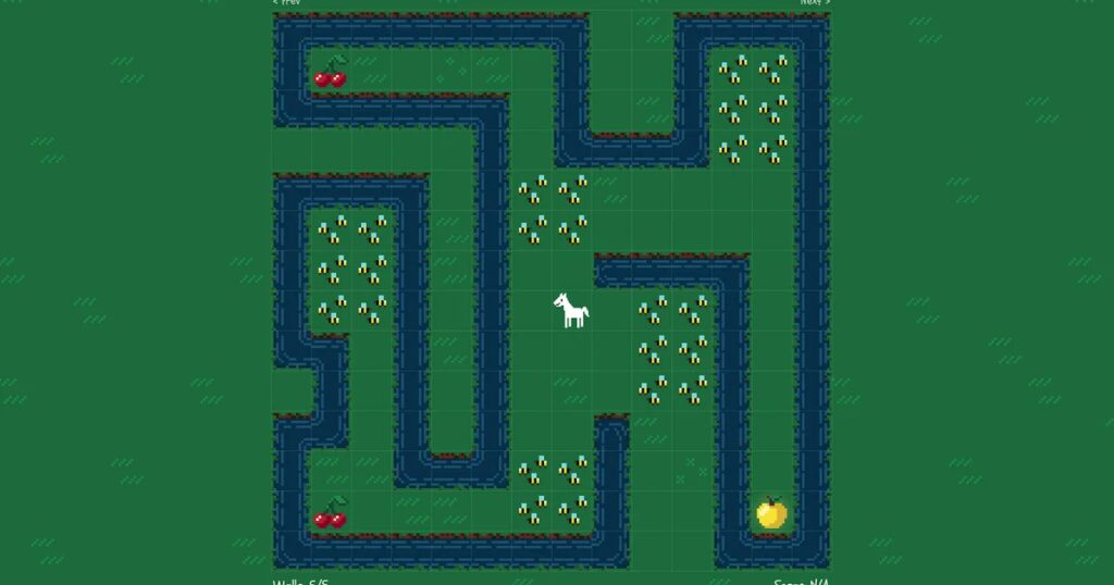 Enclose.horse: il puzzle quotidiano che ti sfida a racchiudere un cavallo – ecco come evitare le api e salire in classifica 2 Fence off a free-spirited horse that can't stop eating grass in the daily puzzle game enclose.horse