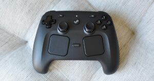The Steam Controller is actually a scream controller, because Valve couldn't resist making it cry out in memey pain when you drop it