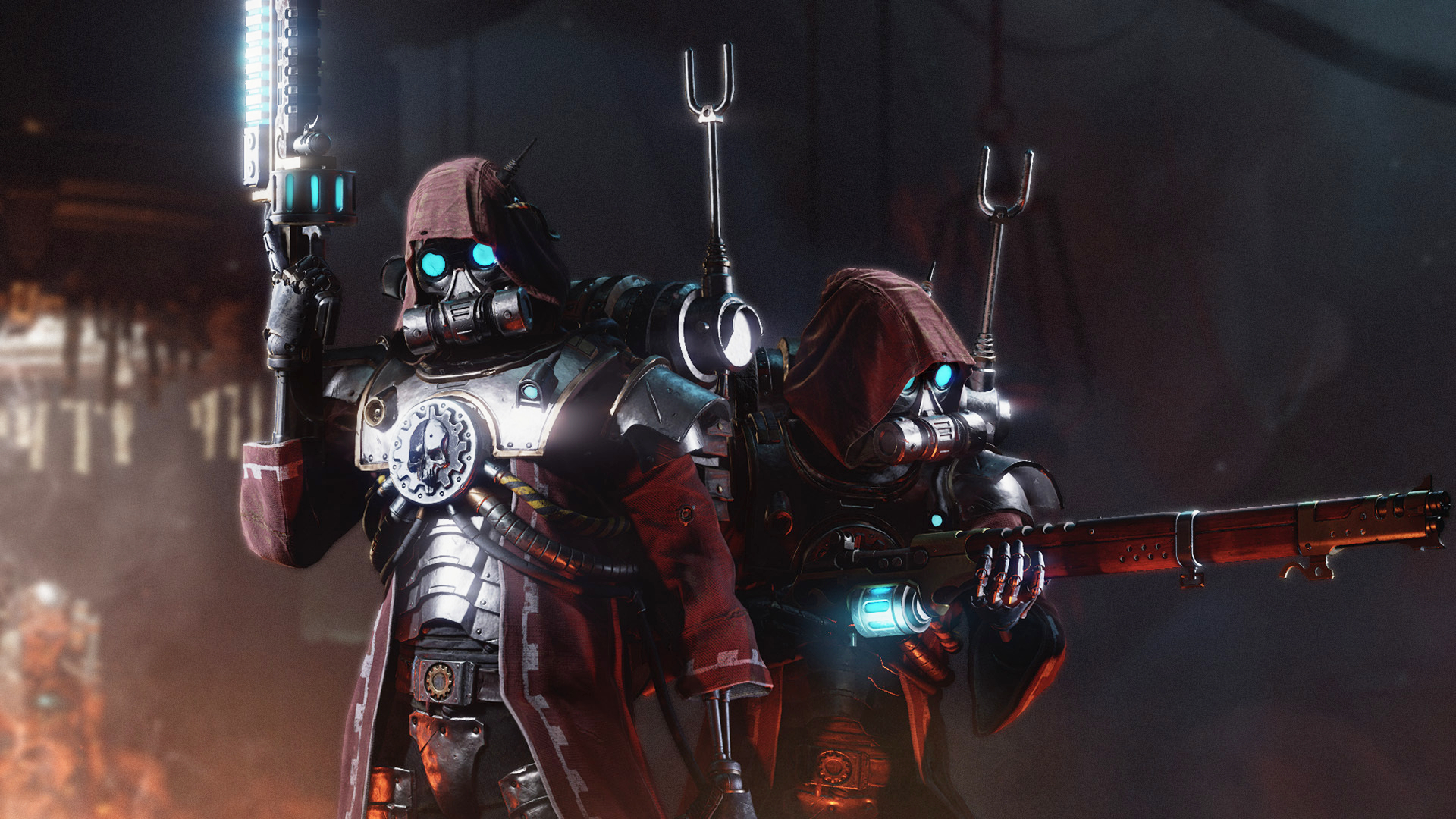 Warhammer 40k Darktide's new class is the Adeptus Mechanicus' Skitarii. Praise the Omnissiah