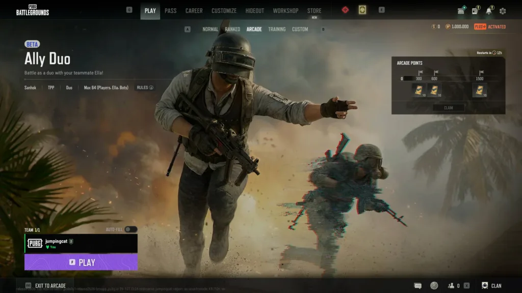 pubg arcade ally duo mode