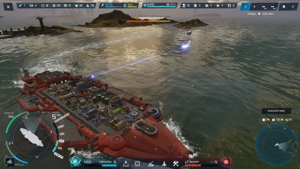 Hai mai sognato di comandare una città galleggiante in un oceano alieno? Rogue Carrier lo rende realtà 9 0004 Rogue Carrier Aimed at the Sundered Dreadlot with UI