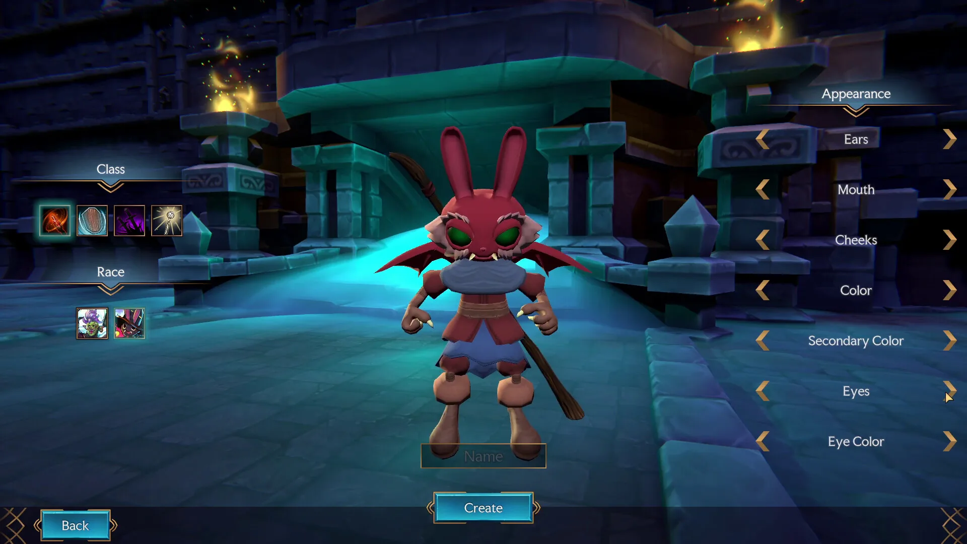 Un gruppo di quattro personaggi affronta un dungeon in Attuned, il roguelike cooperativo di FIRECHICK