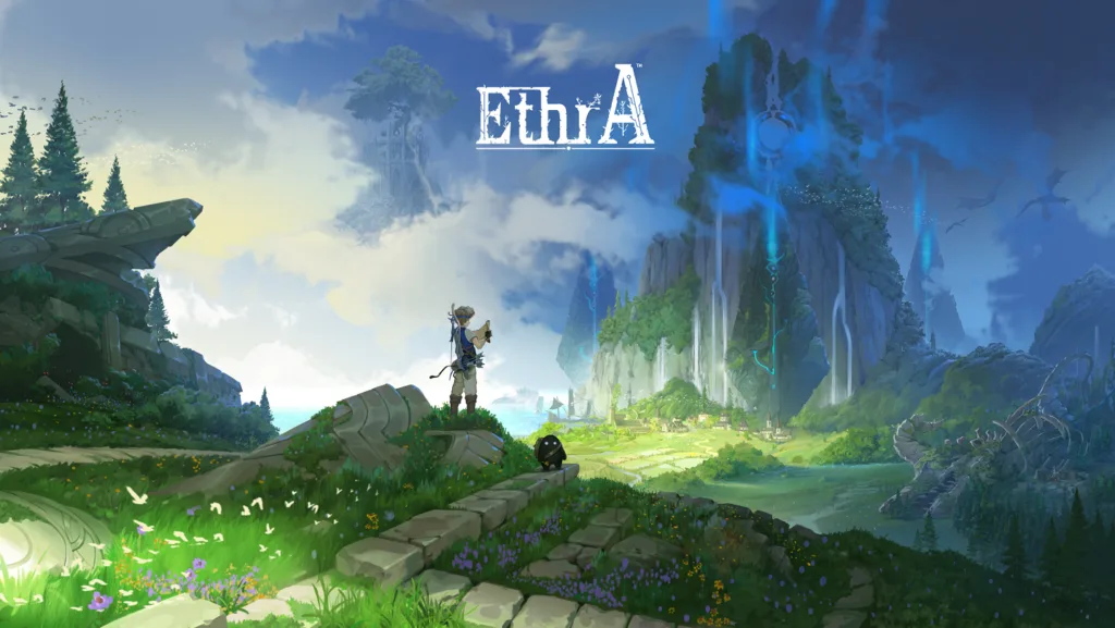 Artwork di EthrA, l'action RPG open world in pixel art di StoneLab Games