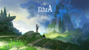 Artwork di EthrA, l'action RPG open world in pixel art di StoneLab Games