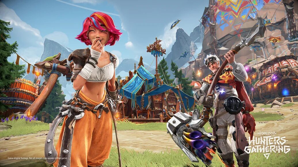 Un Hunter affronta una macchina in Horizon Hunters Gathering durante un playtest