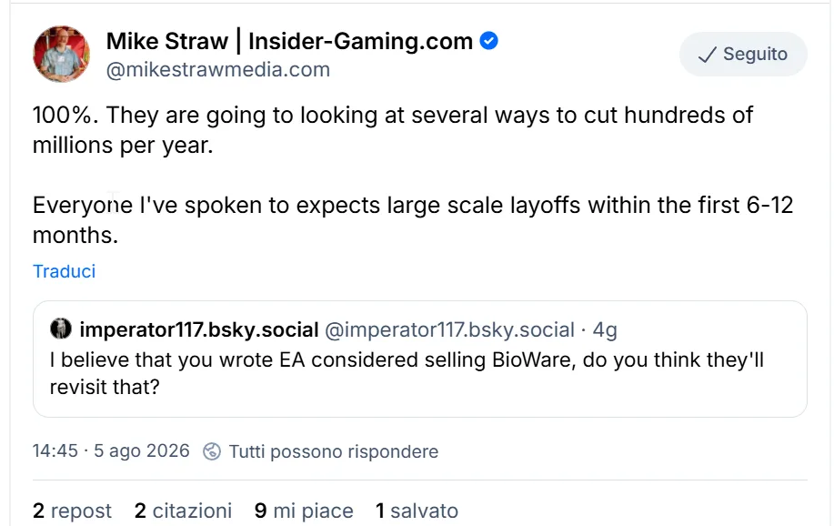 mike straw a bioware